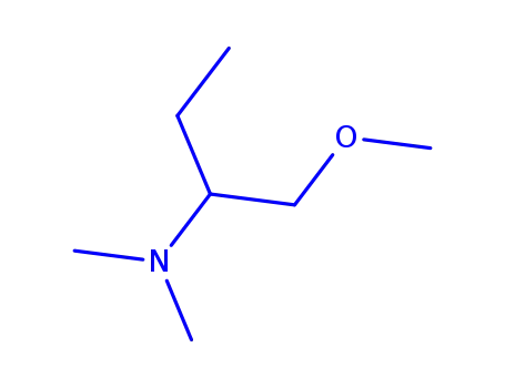 Molecular Structure of 144028-26-2 (2-Butanamine,1-methoxy-N,N-dimethyl-(9CI))