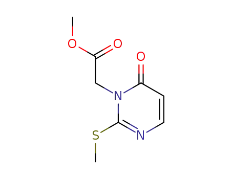 Molecular Structure of 115415-06-0 (2-methylthio-3-(methoxycarbonyl)methylpyrimid-4-one)
