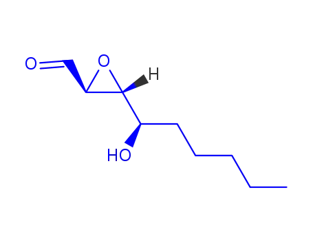 Molecular Structure of 152322-55-9 ((2S,3S)-3-[(1R)-1-hydroxyhexyl]oxirane-2-carbaldehyde)