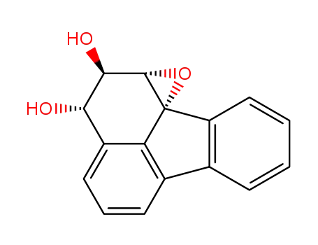 Molecular Structure of 82911-13-5 (2,3-dihydroxy-1,10b-epoxy-1,2,3-trihydrofluoranthene)