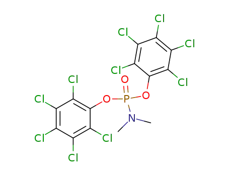 Molecular Structure of 1440-98-8 (bis(pentachlorophenyl) dimethylphosphoramidate)