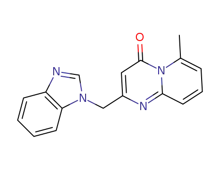 Molecular Structure of 1434288-24-0 (2-(1H-benzimidazol-1-ylmethyl)-6-methyl-4H-pyrido[1,2-a]pyrimidin-4-one)
