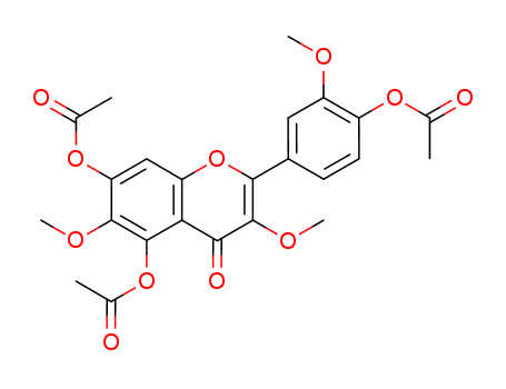 4H-1-Benzopyran-4-one,5,7-bis(acetyloxy)-2-[4-(acetyloxy)-3-methoxyphenyl]-3,6-dimethoxy-