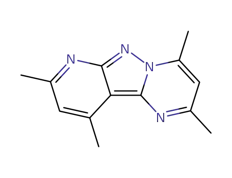 Molecular Structure of 1443-23-8 (2,4,8,10-tetramethylpyrido[2',3':3,4]pyrazolo[1,5-a]pyrimidine)