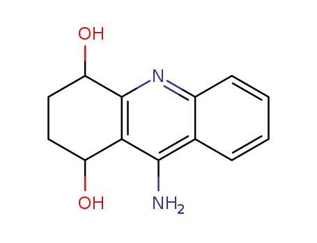 Molecular Structure of 144290-92-6 (9-amino-1,2,3,4-tetrahydroacridine-1,4-diol)