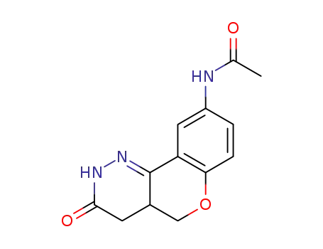 Molecular Structure of 133414-49-0 (N-(3-oxo-3,4,4a,5-tetrahydro-2H-chromeno[4,3-c]pyridazin-9-yl)acetamide)