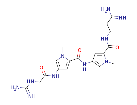 1H-Pyrrole-2-carboxamide,4-[[2-[(aminoiminomethyl)amino]acetyl]amino]-N-[5-[[(3-amino-3-iminopropyl)amino]carbonyl]-1-methyl-1H-pyrrol-3-yl]-1-methyl-