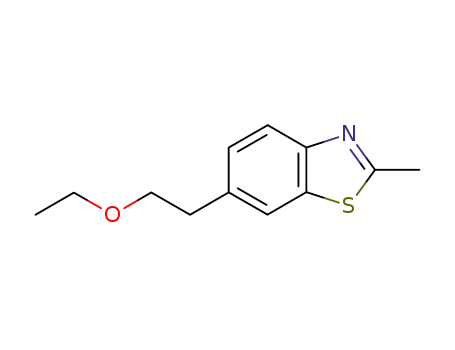 Molecular Structure of 1439-74-3 (Benzothiazole, 6-(2-ethoxyethyl)-2-methyl- (7CI,8CI))