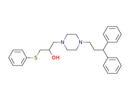 1-(3,3-Diphenylpropyl)-4-(2-hydroxy-3-phenylthiopropyl)piperazine