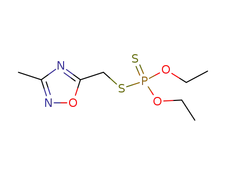 Phosphorodithioic acid, O,O-diethyl S-((3-methyl-1,2,4-oxadiazol-5-yl)methyl) ester