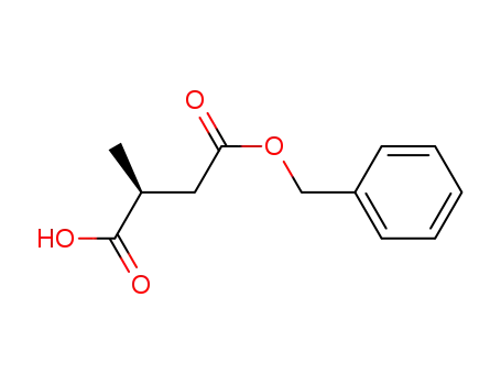 Molecular Structure of 143225-26-7 (Butanedioic acid, methyl-, 4-(phenylmethyl) ester, (2S)- (9CI))