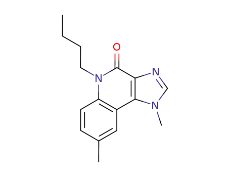 Molecular Structure of 133306-17-9 (5-butyl-1,8-dimethyl-1,5-dihydro-4H-imidazo[4,5-c]quinolin-4-one)