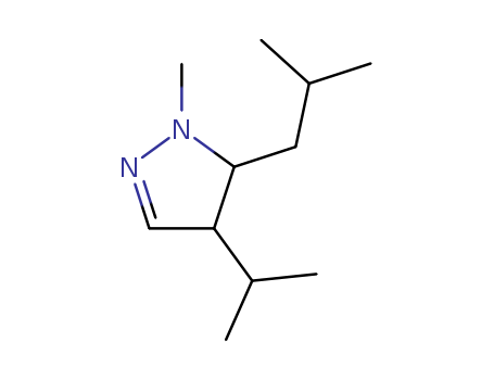 1H-Pyrazole,4,5-dihydro-1-methyl-4-(1-methylethyl)-5-(2-methylpropyl)- cas  14339-25-4