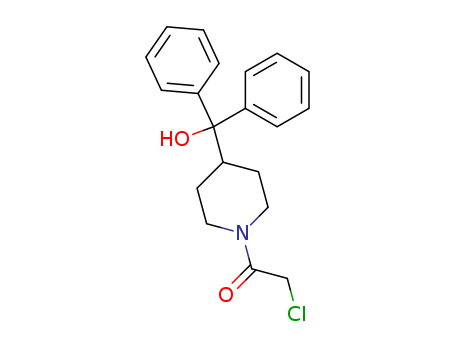 Ethanone,2-chloro-1-[4-(hydroxydiphenylmethyl)-1-piperidinyl]-