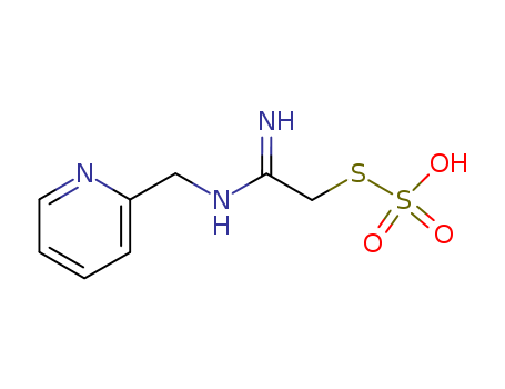 Thiosulfuric acid (H2S2O3),S-[2-imino-2-[(2-pyridinylmethyl)amino]ethyl] ester cas  13338-55-1