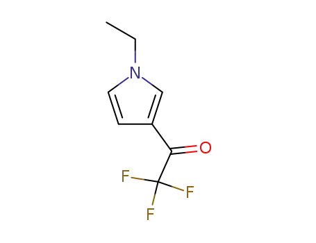 Molecular Structure of 144219-82-9 (Ethanone, 1-(1-ethyl-1H-pyrrol-3-yl)-2,2,2-trifluoro- (9CI))