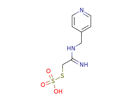 Thiosulfuric acid(H2S2O3), S-[2-imino-2-[(4-pyridinylmethyl)amino]ethyl] ester cas  13338-58-4