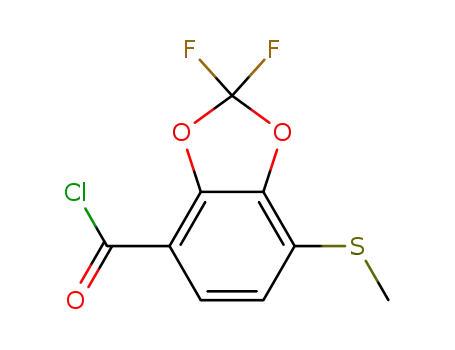 2,2-difluoro-7-methylsulphenyl-1,3-benzodioxol-4-oyl chloride