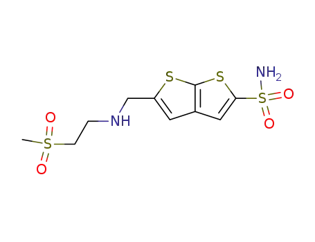 5-[[[2-(메틸술포닐)에틸]아미노]메틸]티에노[2,3-b]티오펜-2-술폰아미드