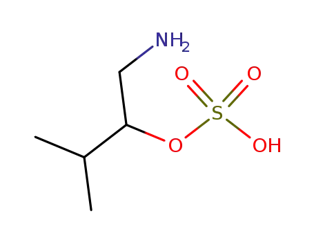 Molecular Structure of 1437-75-8 (sulfuric acid mono-(1-aminomethyl-2-methyl-propyl) ester)