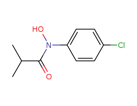 Molecular Structure of 14385-22-9 (N-(4-chlorophenyl)-N-hydroxy-2-methylpropanamide)