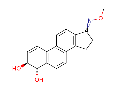 Gona-1,5,7,9,11,13-hexaen-17-one,3,4-dihydroxy-, O-methyloxime, (3a,4b)-( à)-