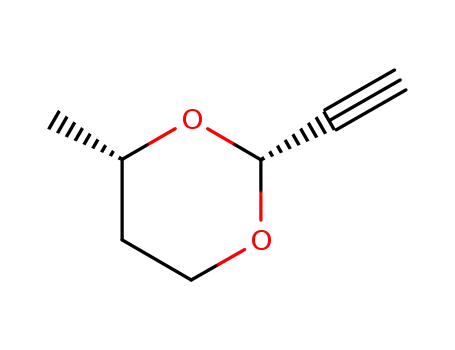1,3-Dioxane, 2-ethynyl-4-methyl-, (2R-cis)- (9CI)