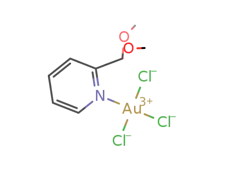 Molecular Structure of 914640-91-8 (trichlro[pyridine-2-carbaldehyde dimethyl acetal]gold(III))