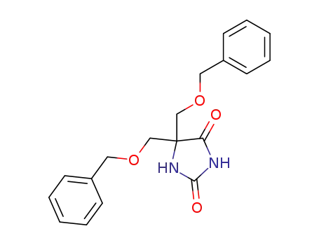 Molecular Structure of 142979-78-0 (5,5-bis[(benzyloxy)methyl]imidazolidine-2,4-dione)