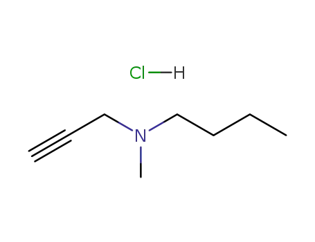 Molecular Structure of 143347-17-5 (N-methyl-N-prop-2-yn-1-ylbutan-1-amine hydrochloride)