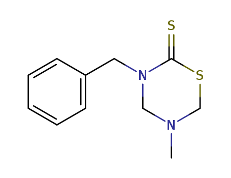 2H-1,3,5-Thiadiazine-2-thione,tetrahydro-5-methyl-3-(phenylmethyl)- cas  14318-39-9