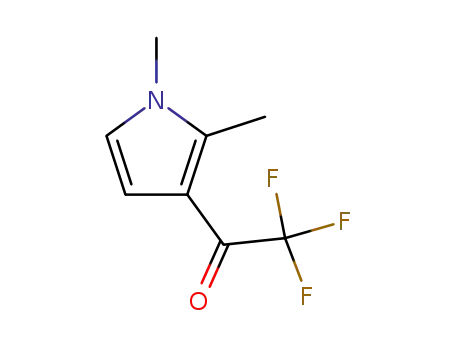 Molecular Structure of 144219-83-0 (Ethanone, 1-(1,2-dimethyl-1H-pyrrol-3-yl)-2,2,2-trifluoro- (9CI))