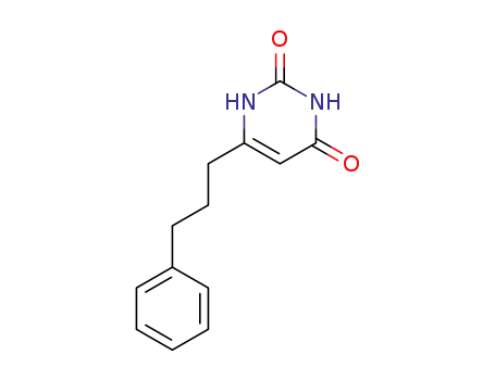 Molecular Structure of 13345-13-6 (6-(3-phenylpropyl)pyrimidine-2,4(1H,3H)-dione)