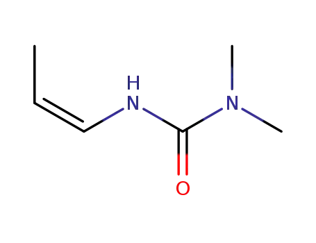 Molecular Structure of 143470-11-5 (Urea, N,N-dimethyl-N-1-propenyl-, (Z)- (9CI))