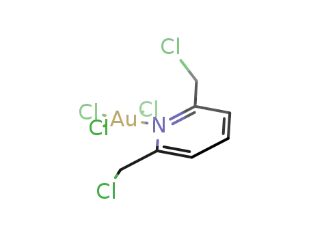 Molecular Structure of 134536-79-1 ({2,6-bis(chloromethyl)pyridine}trichlorogold(III))