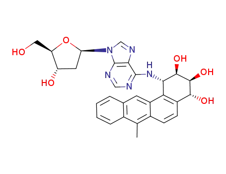 Molecular Structure of 133551-47-0 (9-(2-deoxy-5-O-phosphonopentofuranosyl)-N-[(1S,2R,3S,4R)-2,3,4-trihydroxy-7-methyl-1,2,3,4-tetrahydrotetraphen-1-yl]-9H-purin-6-amine)