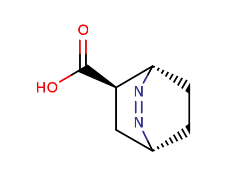 Molecular Structure of 143471-30-1 (2,3-Diazabicyclo[2.2.2]oct-2-ene-5-carboxylicacid,(1alpha,4alpha,5beta)-(9CI))