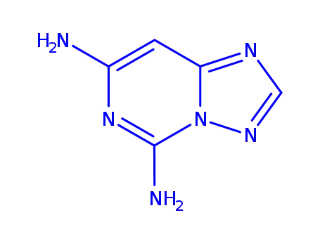 Molecular Structure of 144105-17-9 ([1,2,4]Triazolo[1,5-c]pyrimidine-5,7-diamine(9CI))