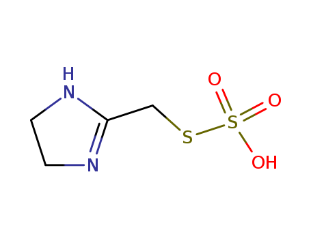 Thiosulfuric acid(H2S2O3), S-[(4,5-dihydro-1H-imidazol-2-yl)methyl] ester cas  13338-45-9