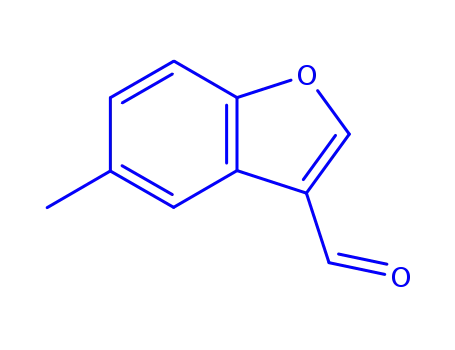 Molecular Structure of 143883-36-7 (3-Benzofurancarboxaldehyde, 5-methyl- (9CI))