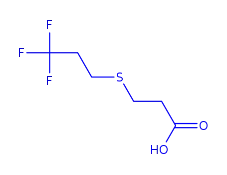 Molecular Structure of 958814-81-8 (3-((3,3,3-trifluoropropyl)thio)propanoic acid)