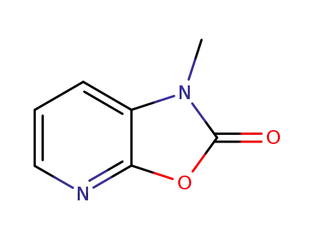 Molecular Structure of 144141-38-8 (Oxazolo[5,4-b]pyridin-2(1H)-one, 1-methyl- (9CI))