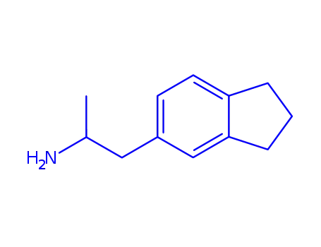 Molecular Structure of 13396-94-6 (1-(2,3-dihydro-1H-inden-5-yl)propan-2-amine)