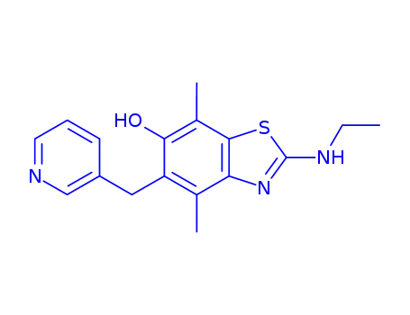 6-Benzothiazolol,  2-(ethylamino)-4,7-dimethyl-5-(3-pyridinylmethyl)-