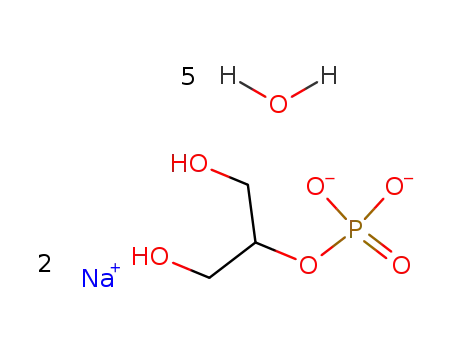Molecular Structure of 13408-09-8 (BETA-GLYCEROL PHOSPHATE DISODIUM SALT)