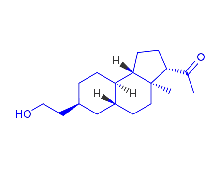 Molecular Structure of 145551-68-4 (1-(7-(2-hydroxyethyl)dodecahydro-3a-methyl-1H-benz(e)inden-3-yl)ethanone)