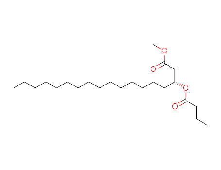 Molecular Structure of 120293-14-3 ((R)-3-Butyryloxy-octadecanoic acid methyl ester)
