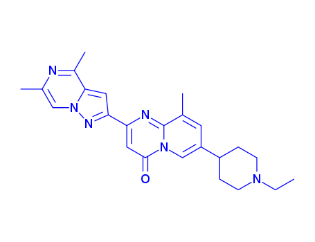 2-(4,6-dimethylpyrazolo[1,5-a]pyrazin-2-yl)-7-(1-ethylpiperidin-4-yl)-9-methyl-4H-pyrido[1,2-a]pyrimidin-4-one