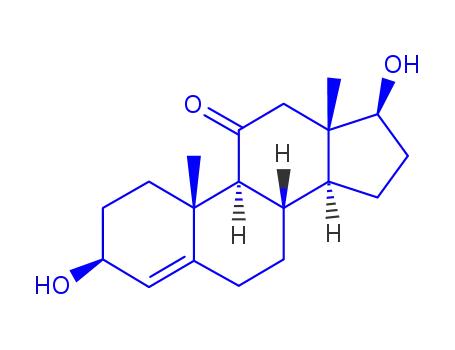 Molecular Structure of 14485-67-7 (4-Androsten-3beta,17beta-diol-11-one)