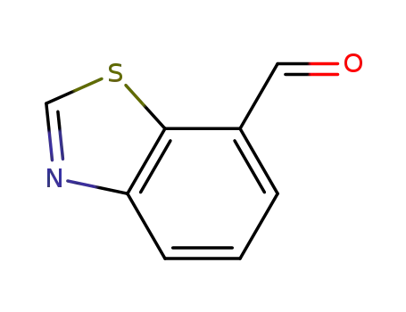 Molecular Structure of 144876-37-9 (7-Benzothiazolecarboxaldehyde(9CI))